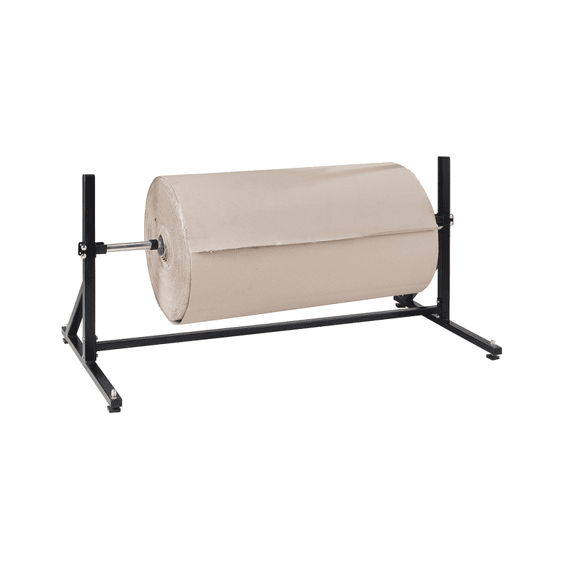 Support bas pour 1 rouleau de matériau d'emballage horizontal