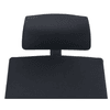 Appuie-tête pour chaise de bureau Phoenix avec accoudoirs, en tissu, noir