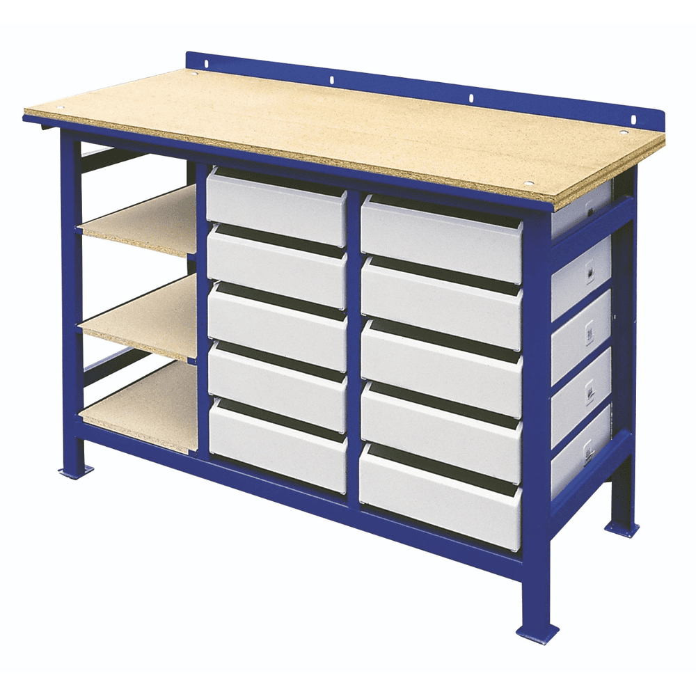 Tables de travail avec plan de travail en bois de différents modèles