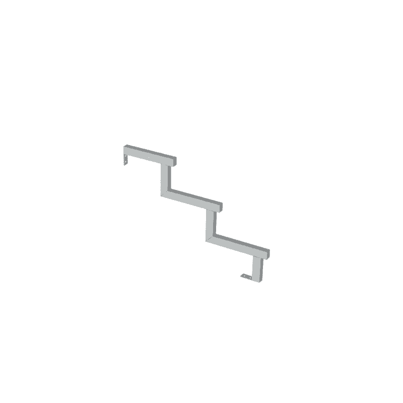PLUS Limon d'escalier à 34,2°, profondeur de marche 280 mm, disponible en plusieurs versions
