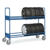 Reifenwagen mit 2 Ladeflächen, Tragkraft 500 kg