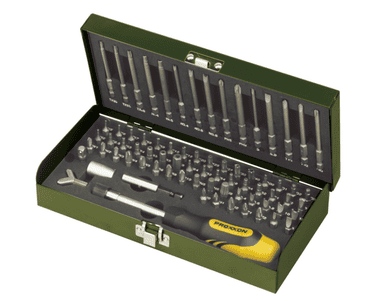 Proxxon Super-Sicherheits- und Spezialbitsatz, 1/4", 75-teilig