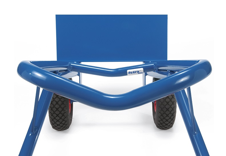 Fetra Diable pour chaises Cadre porteur à accrochage variable, revêtement époxy bleu RAL 5007