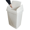 Couvercle en plastique, accessoire pour poubelle ouverte en plastique 50 l, couleur rouge