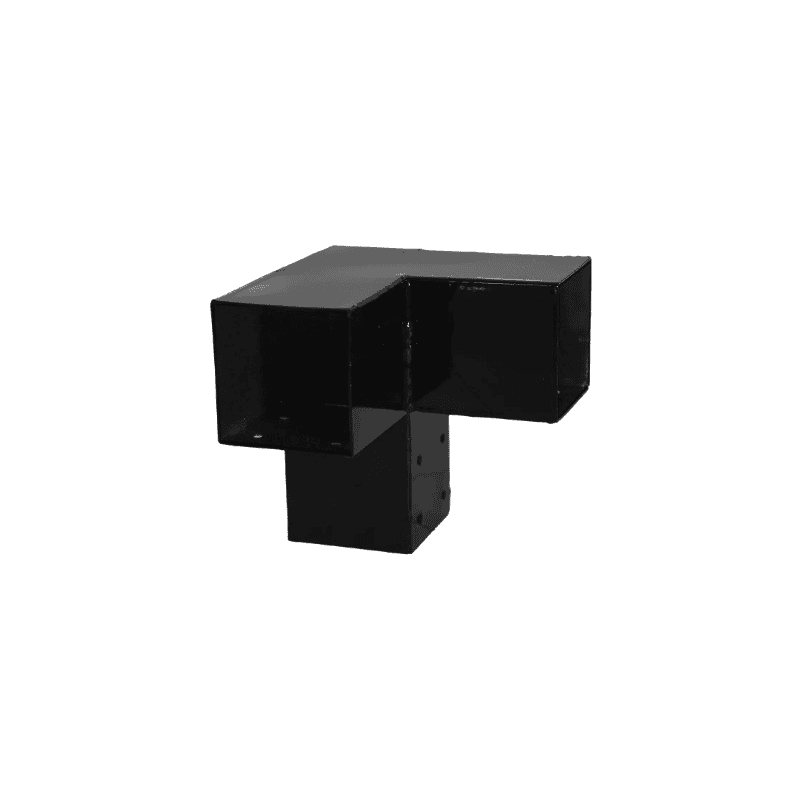 PLUS Arche à roses avec treillis, noir RAL 9005, L x L x H 1980 x 1080 x 2080 mm