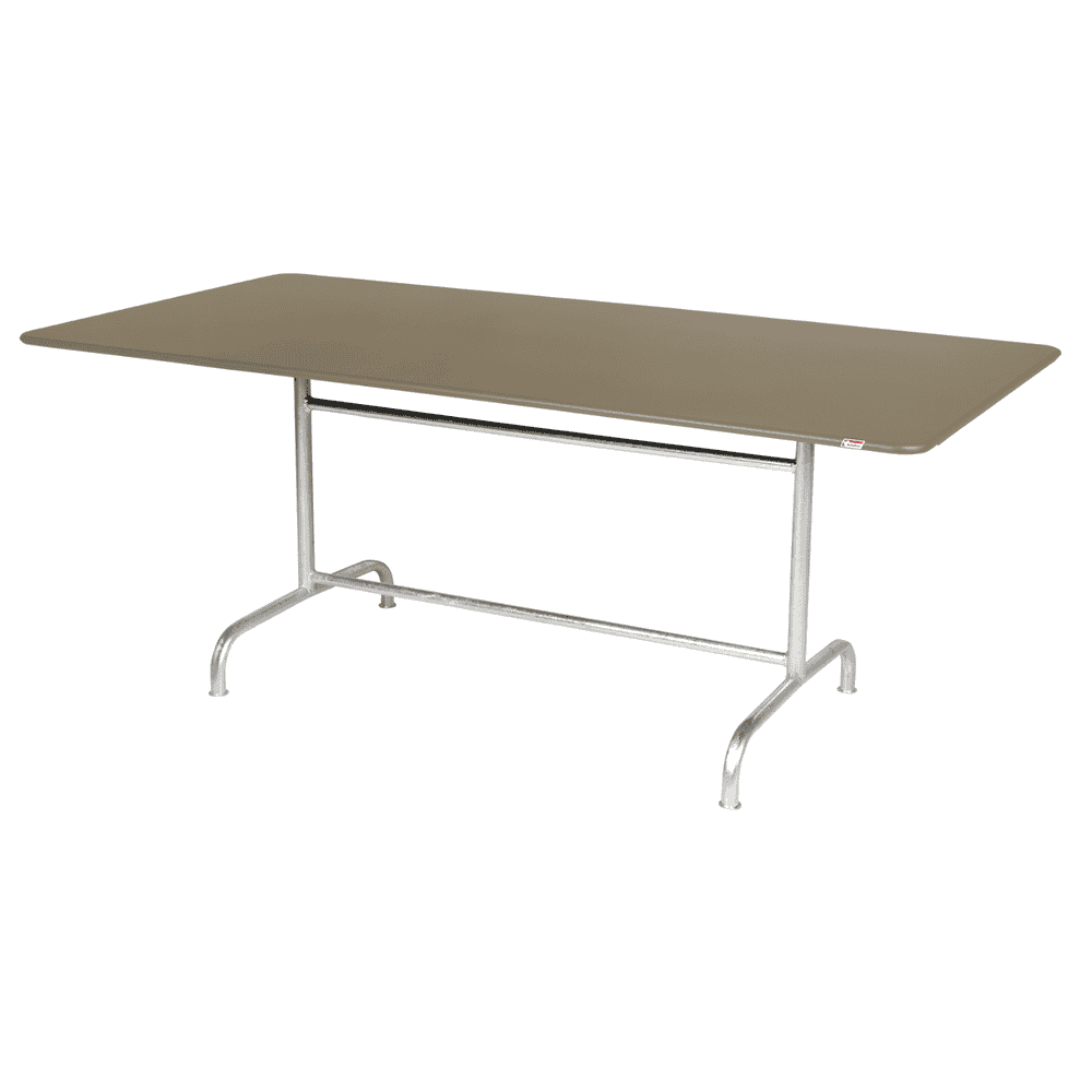 Schaffner Table métallique Rigi avec plateau en acier rabattable, en divers modèles