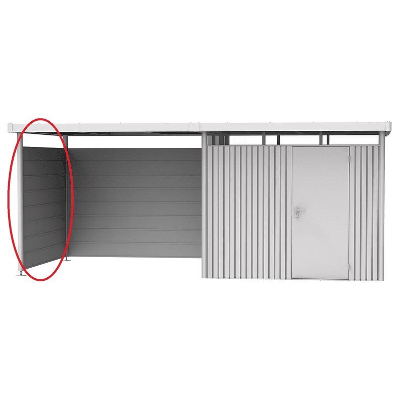Biohort Seitenwand für Seitendach Gr. S + L zu Gerätehaus HighLine® H2-H6, in 3 Farben