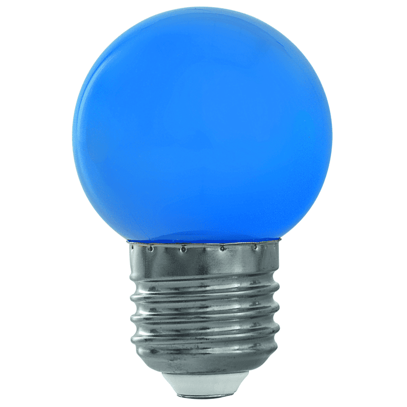 Steffen GardenLine LED Lampen 10er Set farbig (blau, grün, gelb, rot), 1 W, E27, IP20, 45 x 70 mm