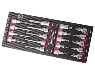 KRAFTWERK PRO-LINE EVA Coffret de douilles 1/2", 19 pièces
