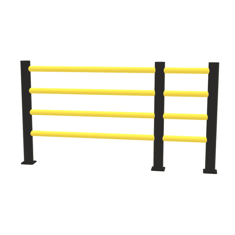 Flexibles Sicherheitsgeländer "Delta" mit 4 Balken