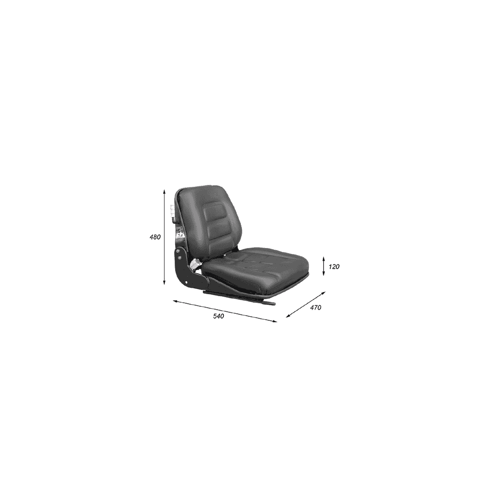 Siège compact universel, disponible avec ou sans contacteur