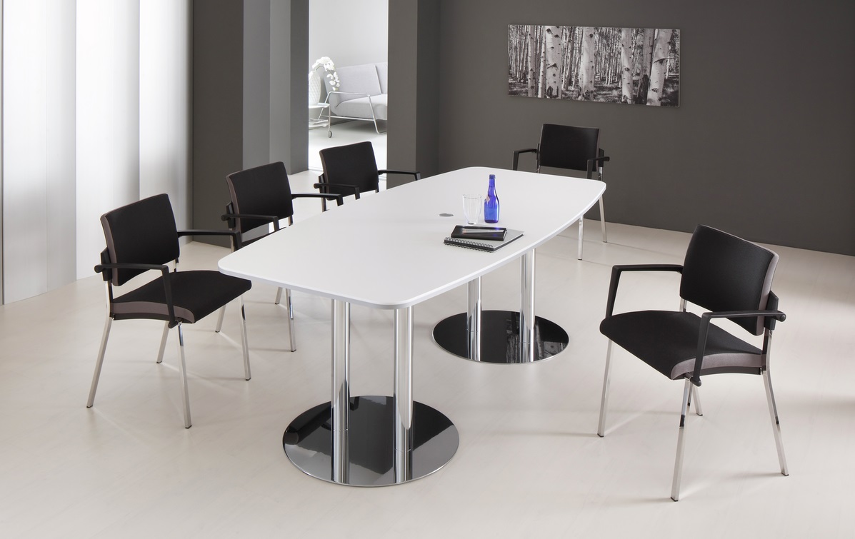 Meeting-Konferenztisch Emil, für 6-8 Personen, in diversen Ausführungen