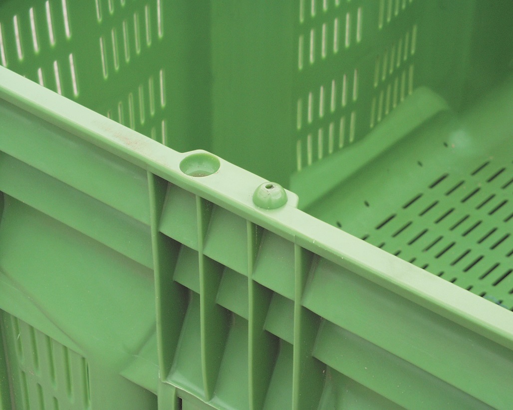 Kunststoffbox für Lagerung und Transport von Obst und Gemüse