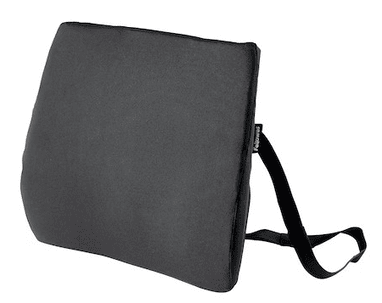 Support dorsal en mousse, ergonomique, L x P x H 380 x 70 x 330 mm, noir