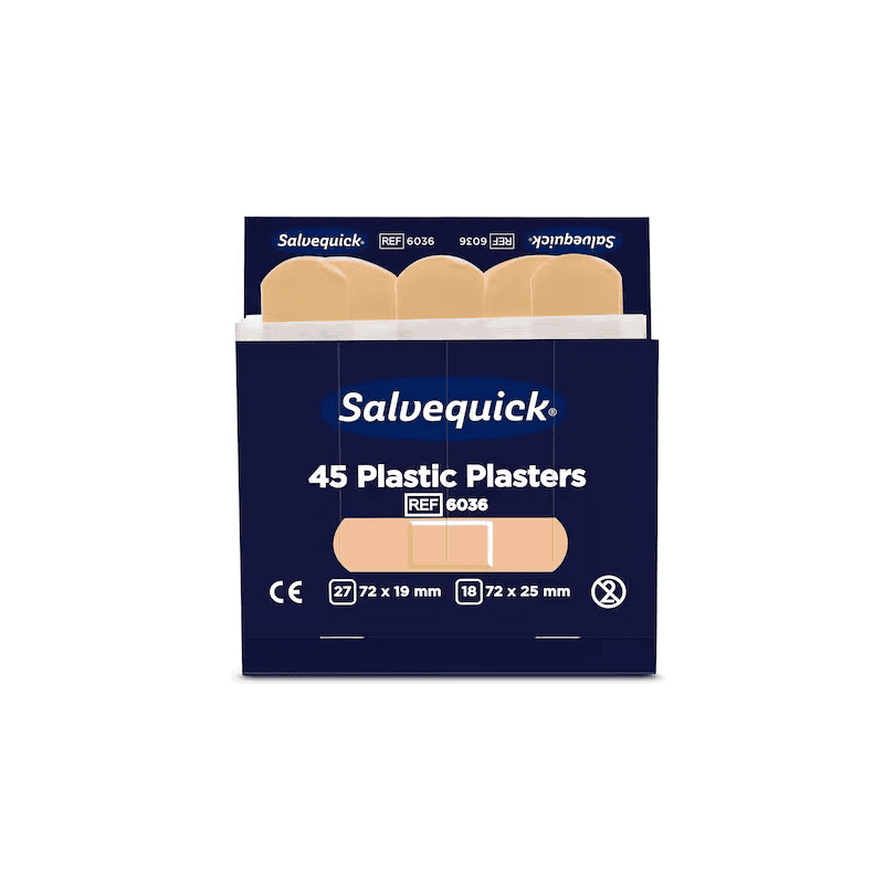 Pansements imperméables, Salvequick 6036, paquet de 6 x 45 pièces