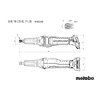 Metabo Akku-Geradschleifer GVB 18 LTX BL 11-28, 18 V (Solo) in zwei Ausführungen