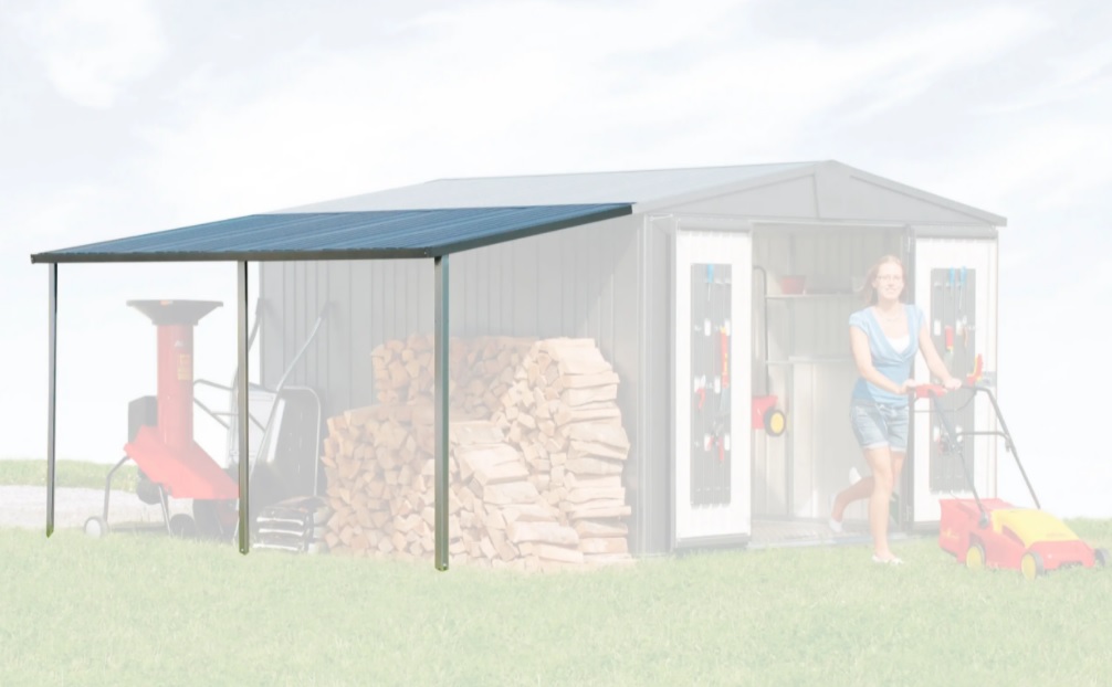 biohort Seitendach zu Gerätehaus Europa 4/5, in 4 Farben, 1500 x 2280 mm
