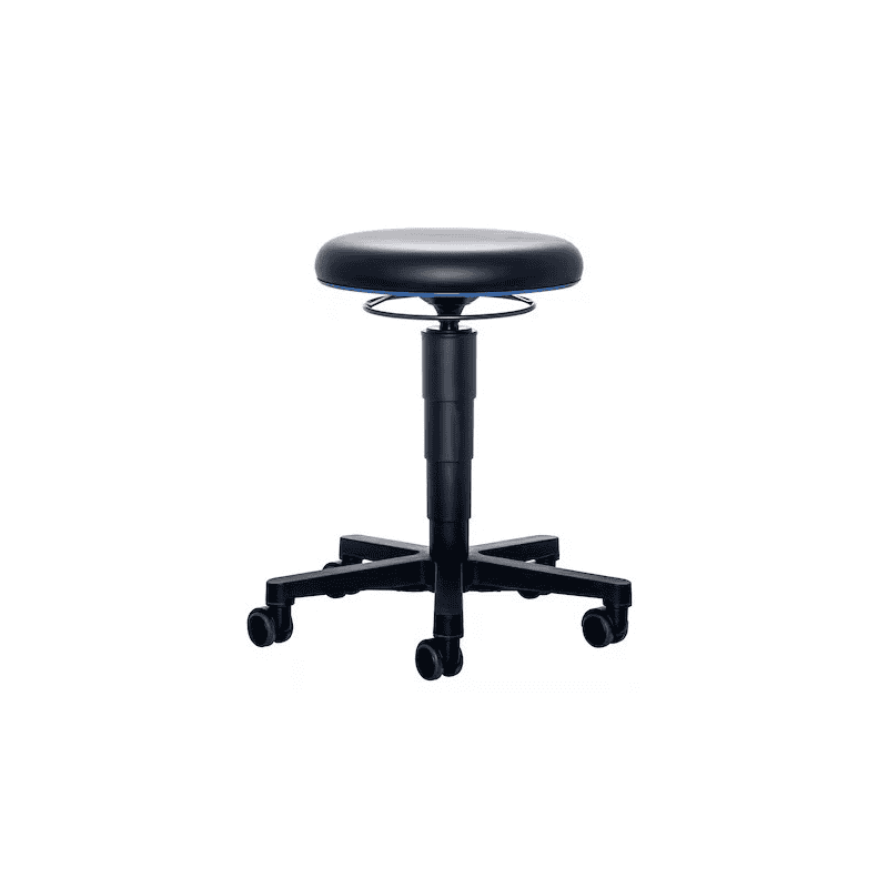 Allround Hocker Bimos 9463 mit Rollen, höhenverstellbar, schwarz