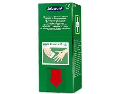 Nettoyant pour plaies Salvequick, Cederroth 3227, recharge, paquet de 40 pièces
