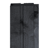 PLUS Noor Zaun aus Holz, Schwarz RAL 9005, LxBxH 1500 x 35/68 x 1780 mm