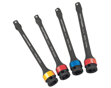 KRAFTWERK Schlag-Drehmomentsbegrenzungs-Satz, 1/2", 4-teilig, BxTxH 40 x 200 x 40 mm