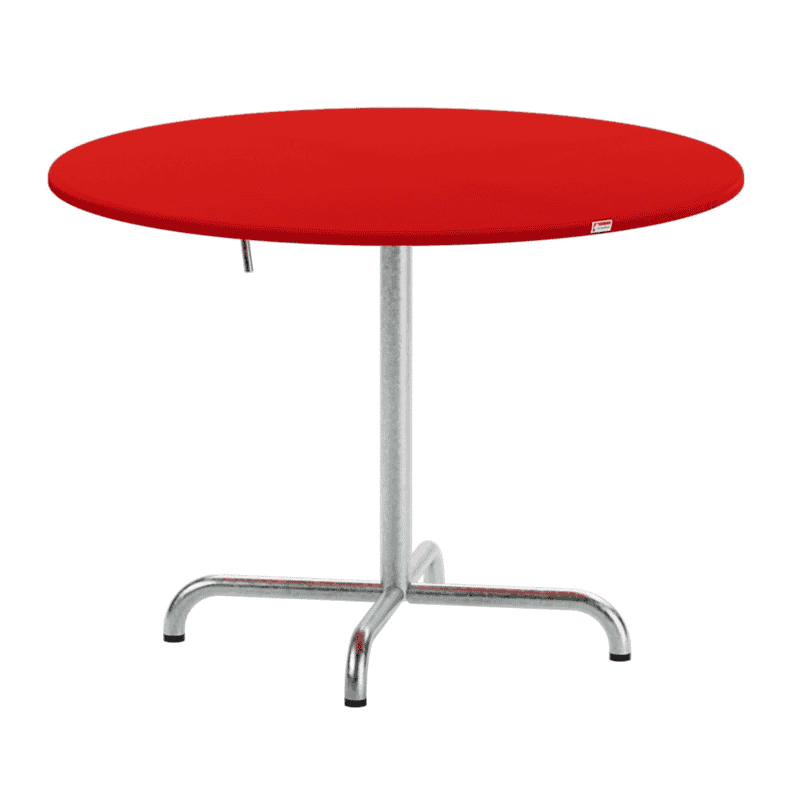 Schaffner Table pliante Davos en fibre de verre, de forme ronde, disponible en plusieurs versions