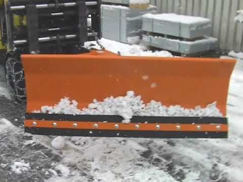 Lames chasse-neige avec bande racleuse en caoutchouc
