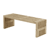 Banc rustique, deux couleurs, deux longueurs, avec ou sans étagère
