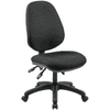 Chaise de bureau Arws SY20, mécanisme synchrone, tissu, sans accoudoirs, noir