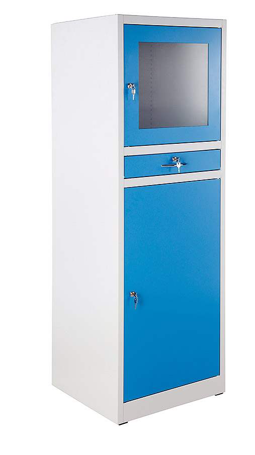 Armoire informatique en différentes versions | protection du matériel informatique contre la poussière et les dommages | mobile ou fixe