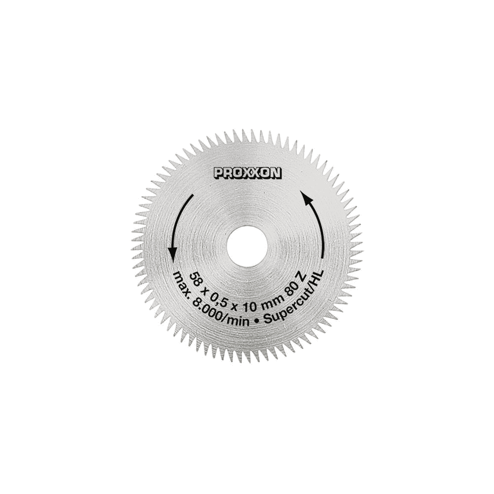 Proxxon Kreissägeblatt "Super-Cut", 58 mm (80 Z) Ø 58 mm
