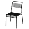 Schaffner Chaise Spaghetti Säntis sans accoudoirs, en tube d'acier galvanisé et revêtu, disponible en plusieurs versions