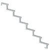 PLUS Limon d'escalier à 34,2°, profondeur de marche 280 mm, disponible en plusieurs versions