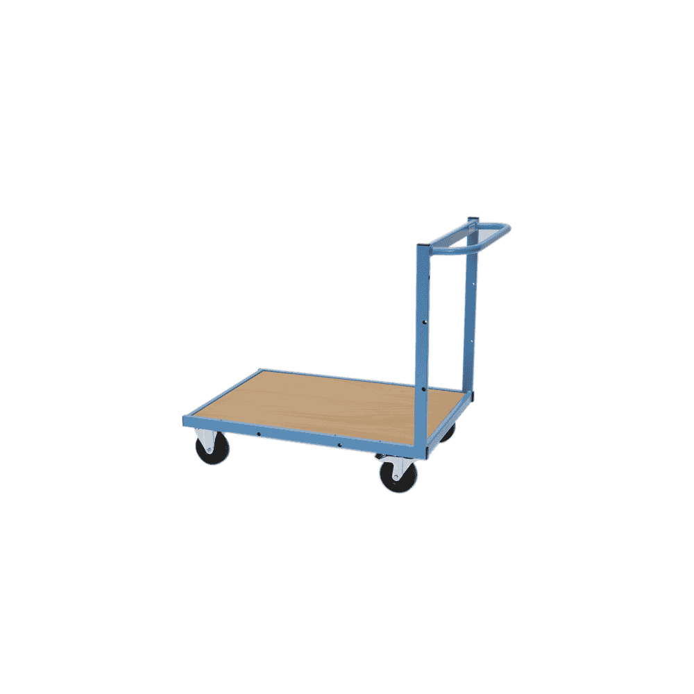 Bedrunka+Hirth Chariot de transport avec fond en bois, capacité de charge 300 kg, 900 x 620 x 860 mm