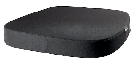 Coussin d'assise en mousse avec poignée de transport, noir, L × P × H 430 × 430 × 60 mm