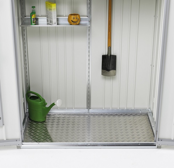 Biohort Alu-Bodenplatte zu WoodStock 150 / 230 / 300, Geräteschrank 90 / 150 / 230 und Europa Gr. 1 / 2A