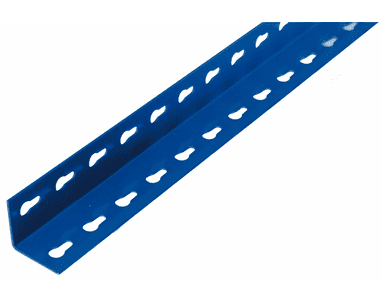 Schulte Z1 Winkelprofil für Weitspannregale, blau, BxT 48 × 48 mm, in 3 Grössen