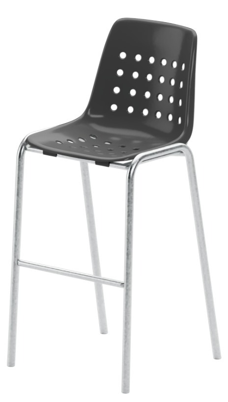 Schaffner Tabouret de bar Bermuda sans accoudoirs, disponible en plusieurs versions