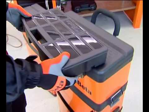 Werkzeugtrolley orange C41H mit zwei getrennten Modulen