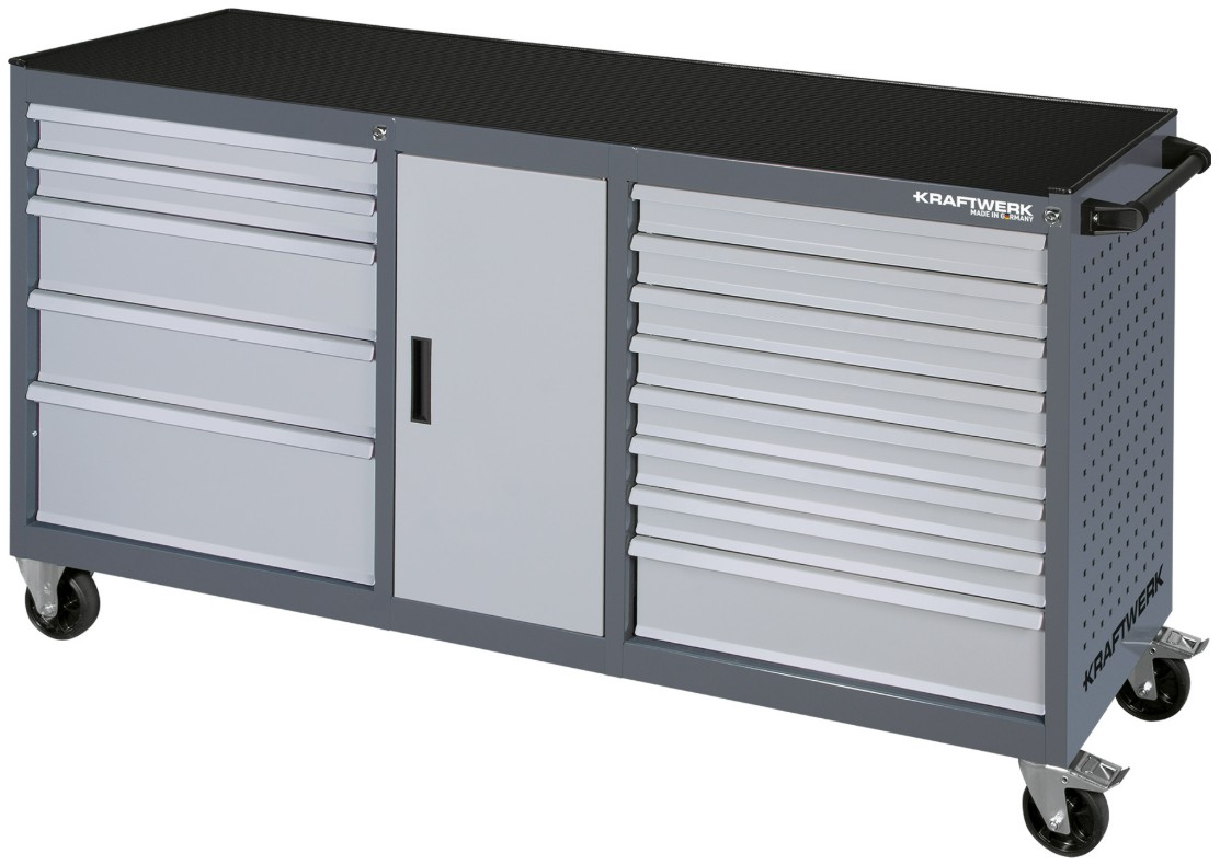 KRAFTWERK BT LINE Werkzeugwagen XXL BT1800, 13 Schubladen, leer, LxBxH 470 x 1805 x 1000 mm