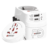 Steffen SKROSS Reiseadapter World - World, 3-polig, max. 7 A, weiss