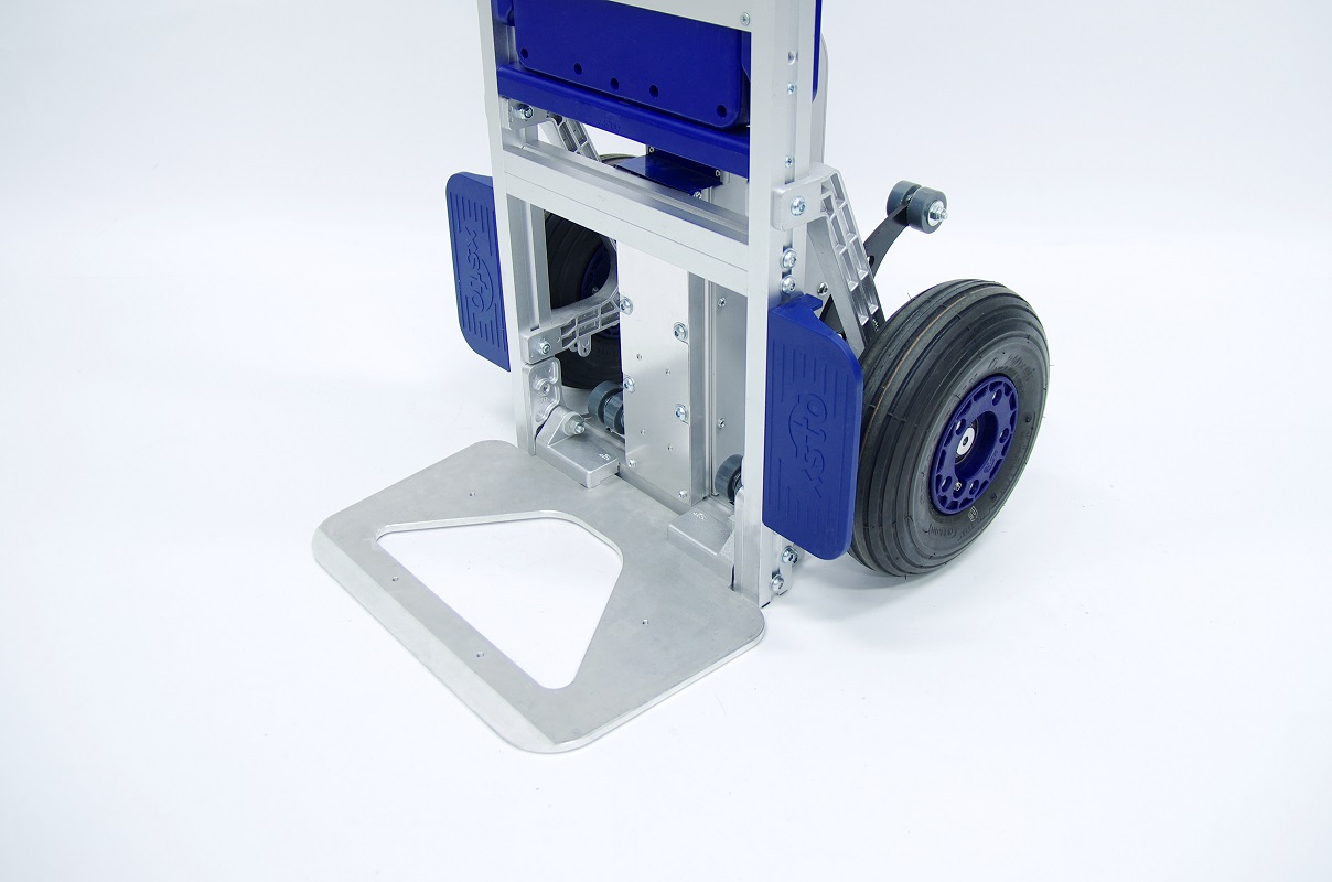 Elektrischer Treppensteiger, Typ TS 170-E, Tragkraft 170 kg, ohne Bremse, wahlweise mit grosser Schaufel