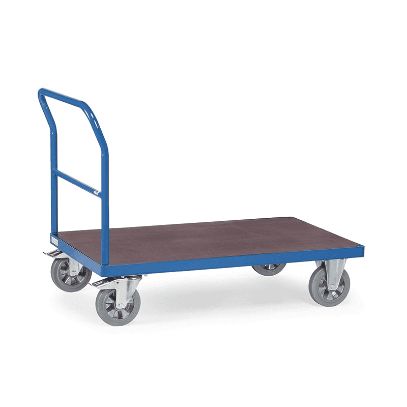 Fetra Schwerlast-Plattformwagen mit Schiebebügel, Tragkraft 1200 kg