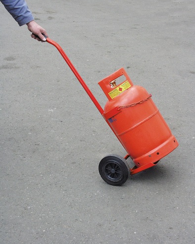 Gasflaschenkarre mit Flaschenhalterung