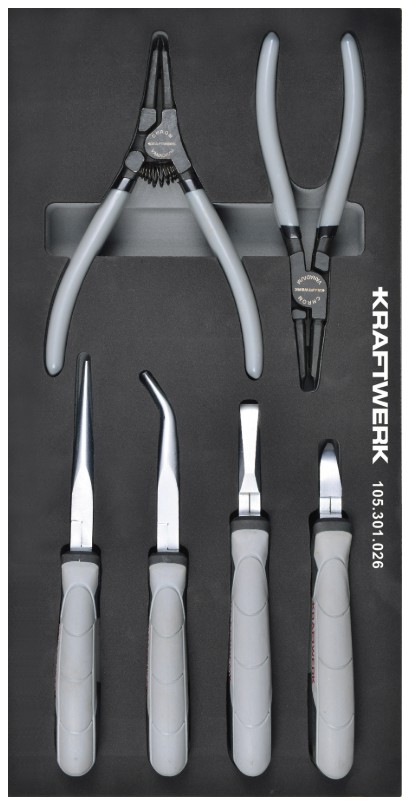 KRAFTWERK BASIC LINE EVA Zangen-Einlage, 200 x 400 mm, 8-teilig