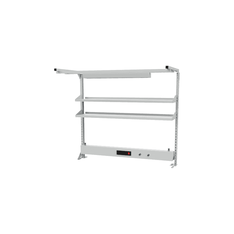Bedrunka+Hirth Multi-Wand-Aufbau mit Fachboden und Druckluftanschluss, 1500 x 1250 mm, zwei Ausführungen