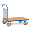 Fetra Stirnwandwagen, Tragkraft bis 600 kg, mit Stirnwand aus Drahtgitter