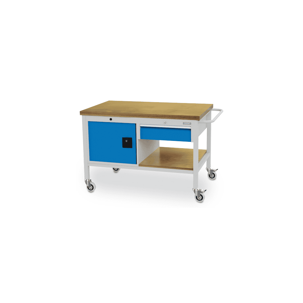 Bedrunka+Hirth Mobile Werkbank, R 18-24, 1 Schublade, 1 Flügeltüre, 1250 x 750 x 859 mm