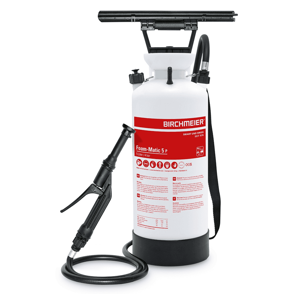 Birchmeier Appareil à mousse à accumulation de pression Foam-Matic 5 P, pour acides, capacité 5 l
