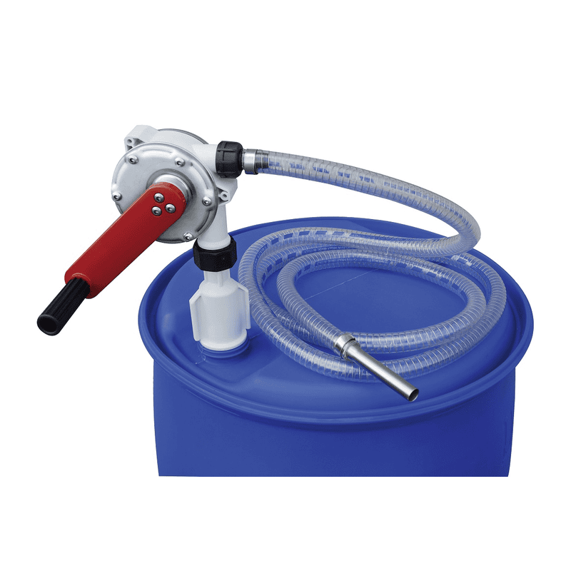 Pompe rotative pour fût, convient pour l'AdBlue®, l'antigel et l'eau